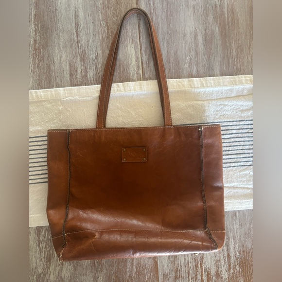 🌿🦋 Patricia Nash Brown Leather Tote Bag - Picture 8 of 14